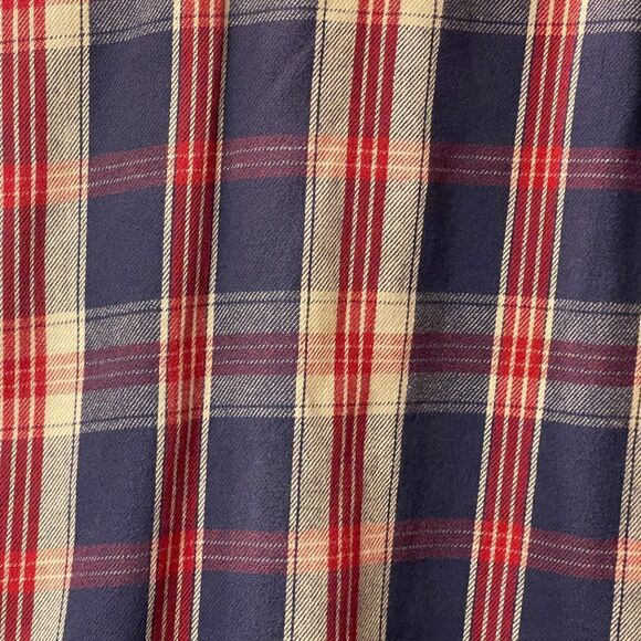 Carhartt Red Plaid Distressed Rugged Shirt Med - Picture 8 of 12